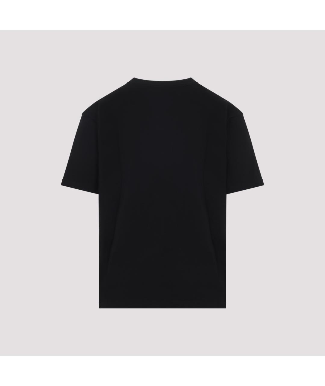 VALENTINO Черная хлопковая футболка, фото 3