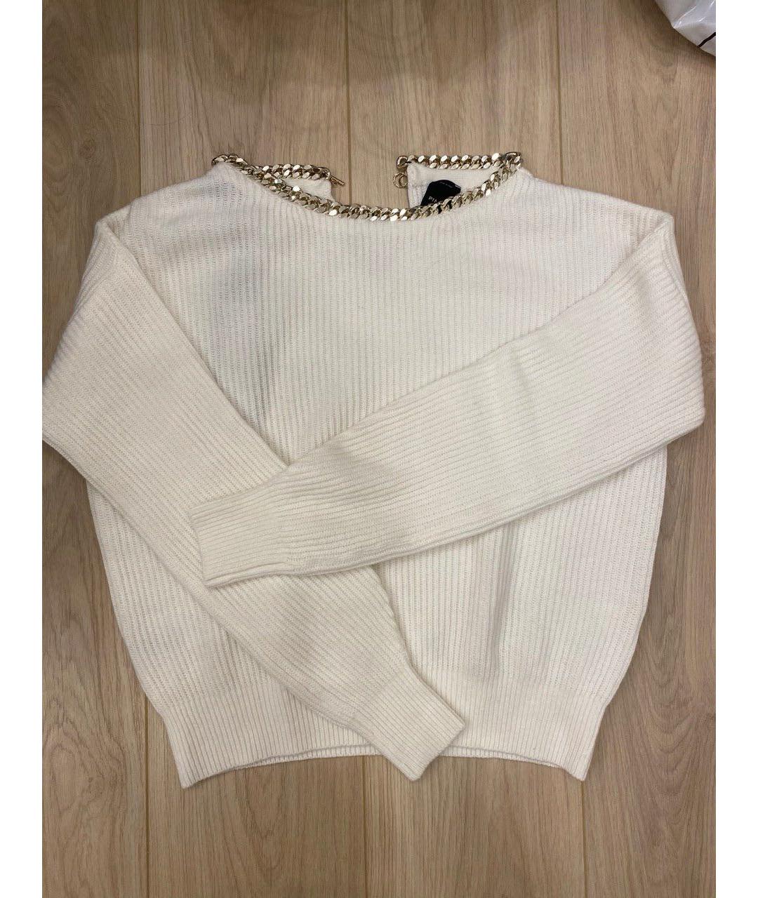 PINKO Белый шерстяной джемпер / свитер, фото 5