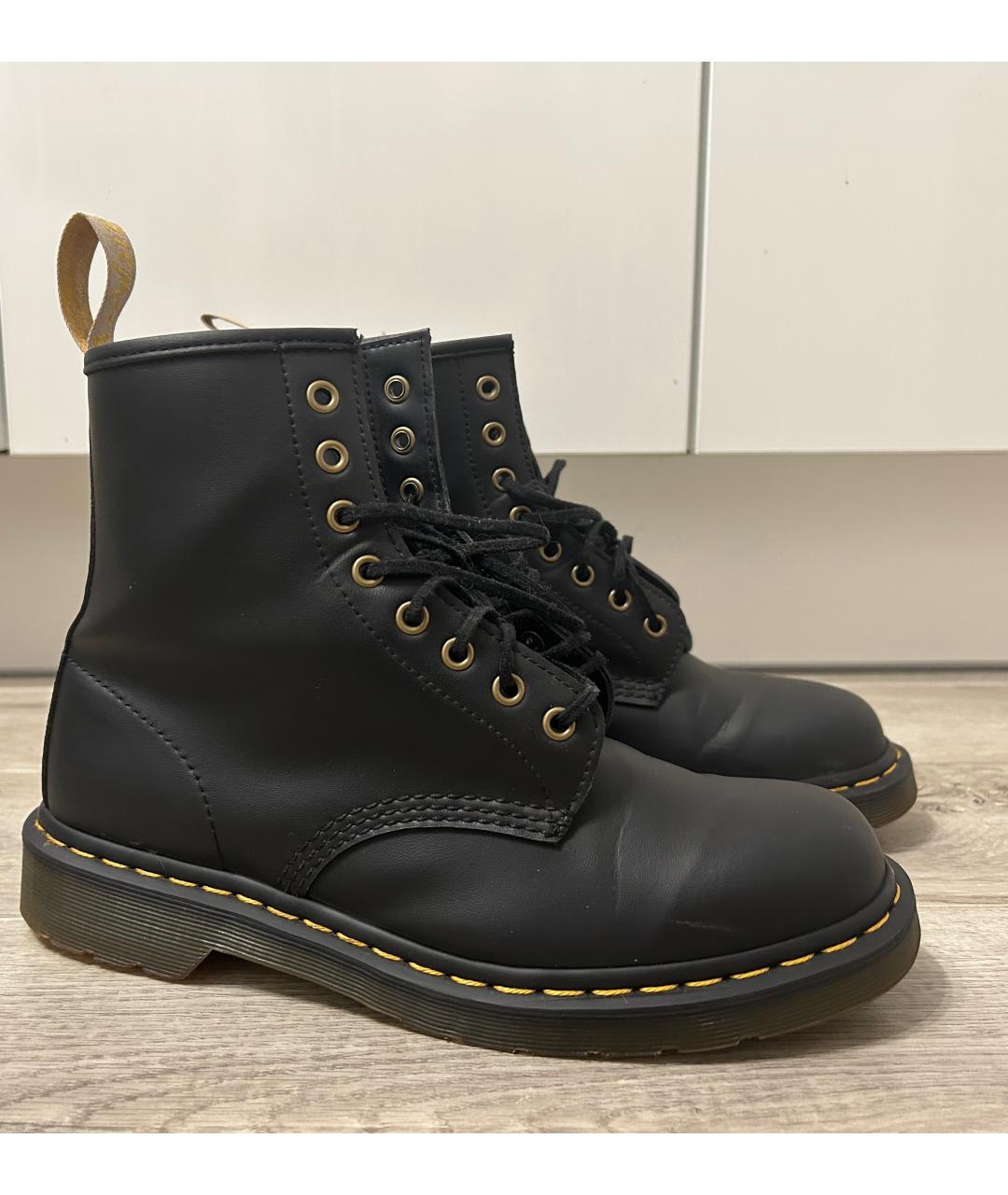 DR. MARTENS Черные высокие ботинки из искусственной кожи, фото 10
