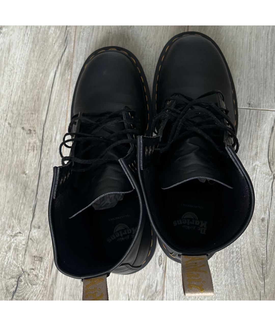 DR. MARTENS Черные высокие ботинки из искусственной кожи, фото 4