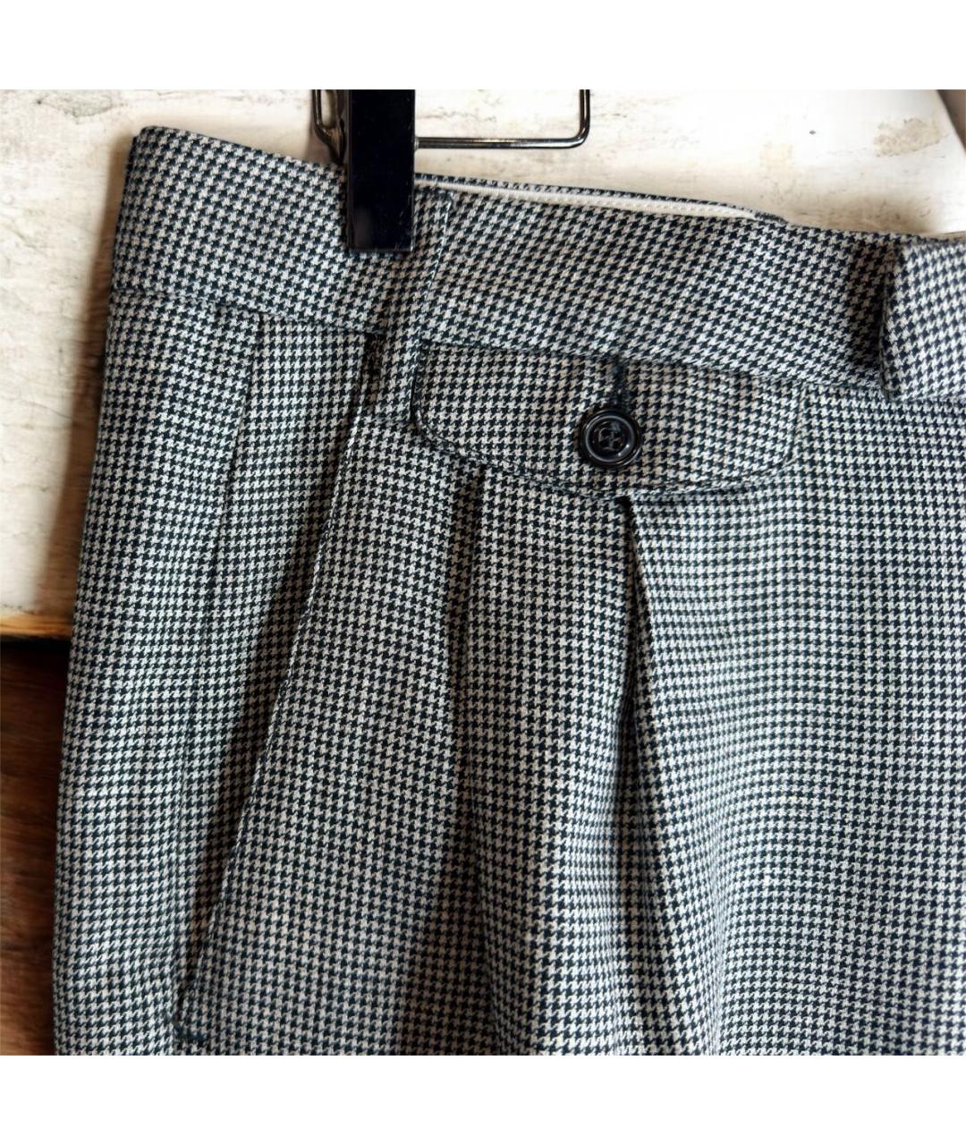 PAUL & SHARK Серые шерстяные классические брюки, фото 3