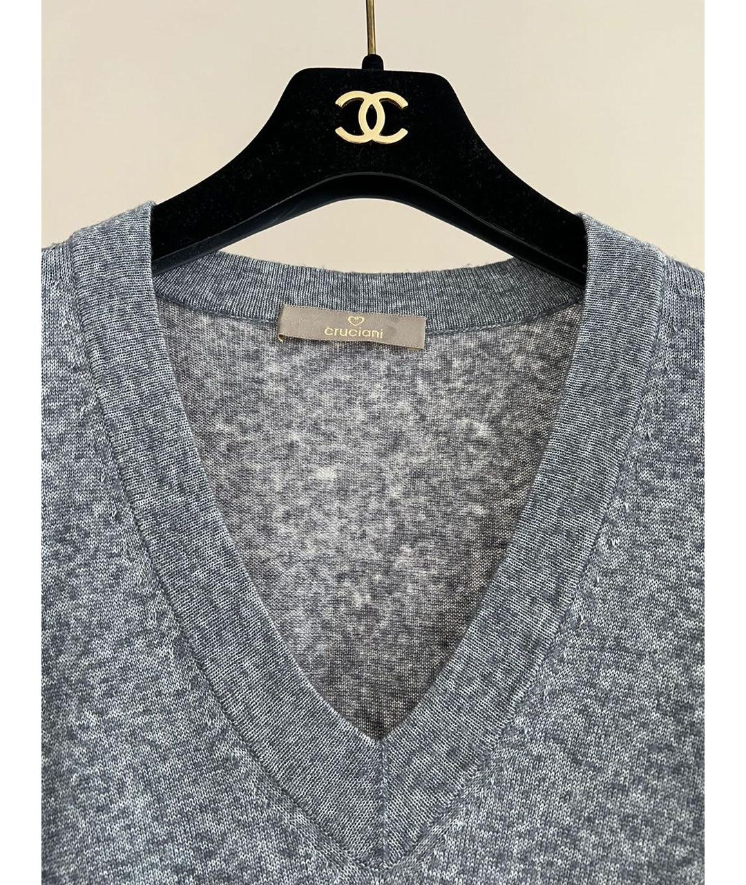 032C Серое повседневное платье, фото 2