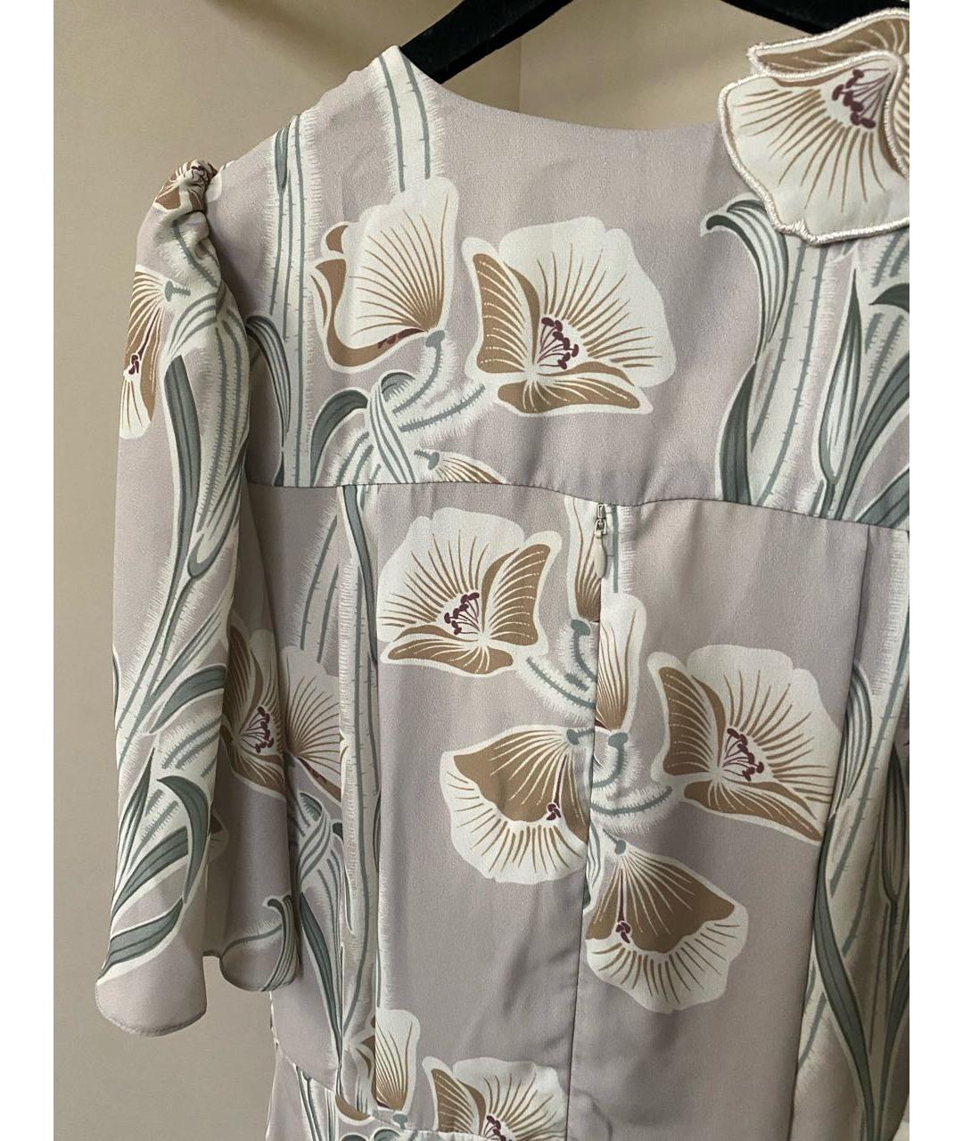 ERIKA CAVALLINI Бежевое полиэстеровое вечернее платье, фото 8