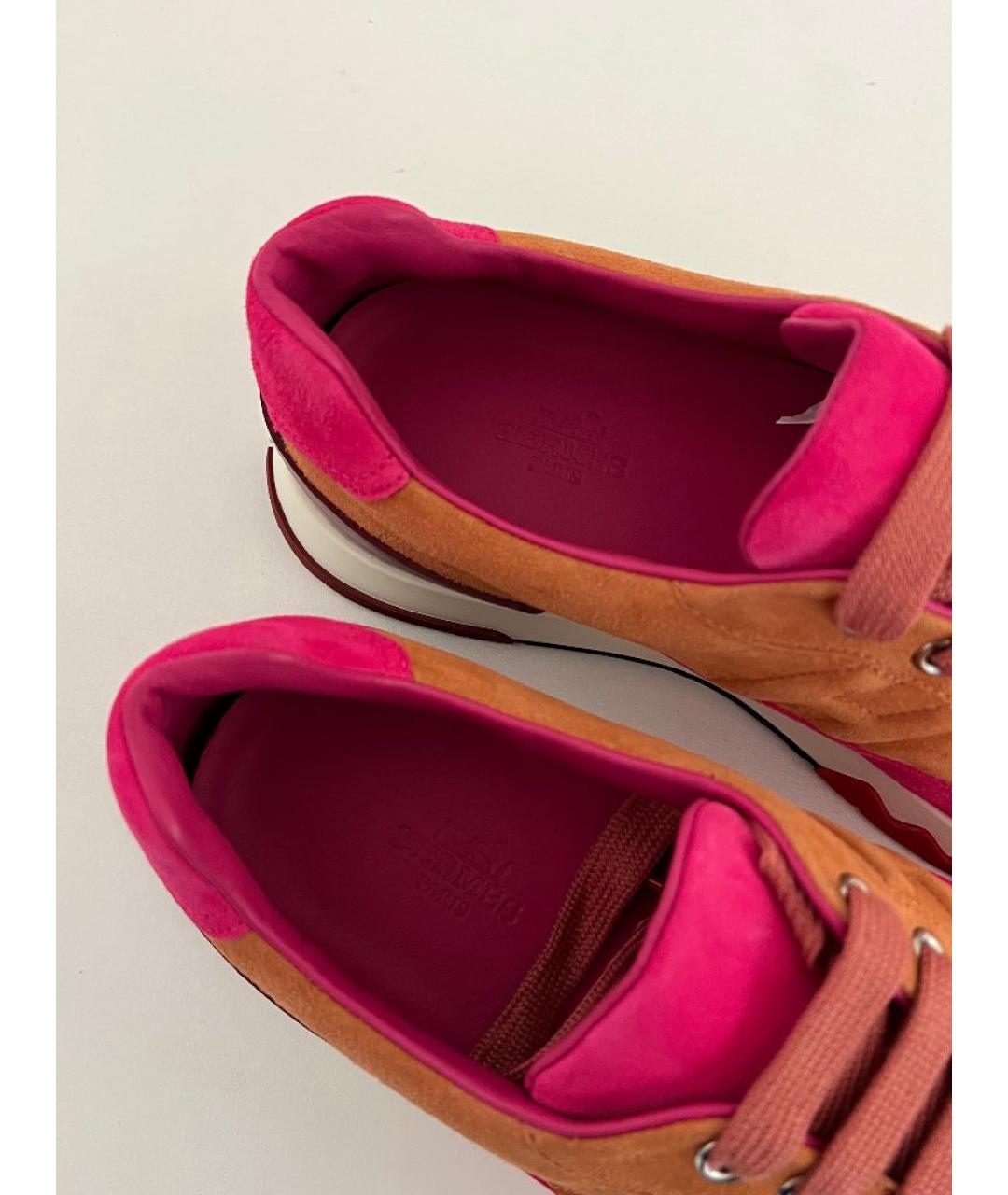 HERMES Мульти замшевые кроссовки, фото 3