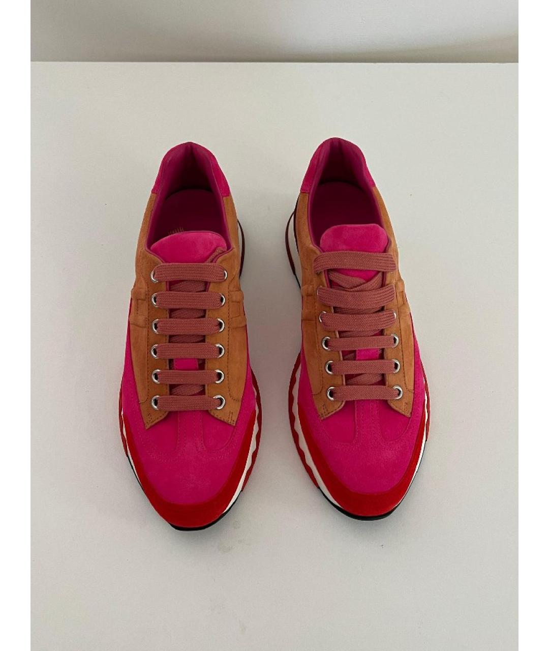 HERMES Мульти замшевые кроссовки, фото 2