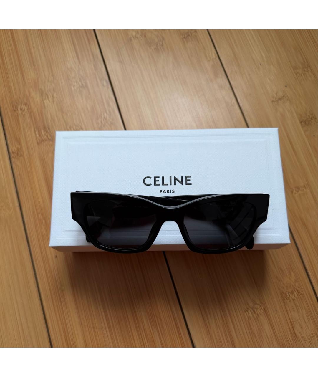 CELINE Черные пластиковые солнцезащитные очки, фото 6