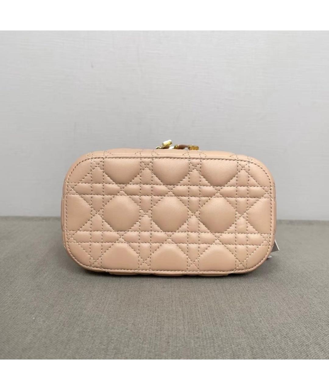 CHRISTIAN DIOR Розовая кожаная косметичка, фото 6