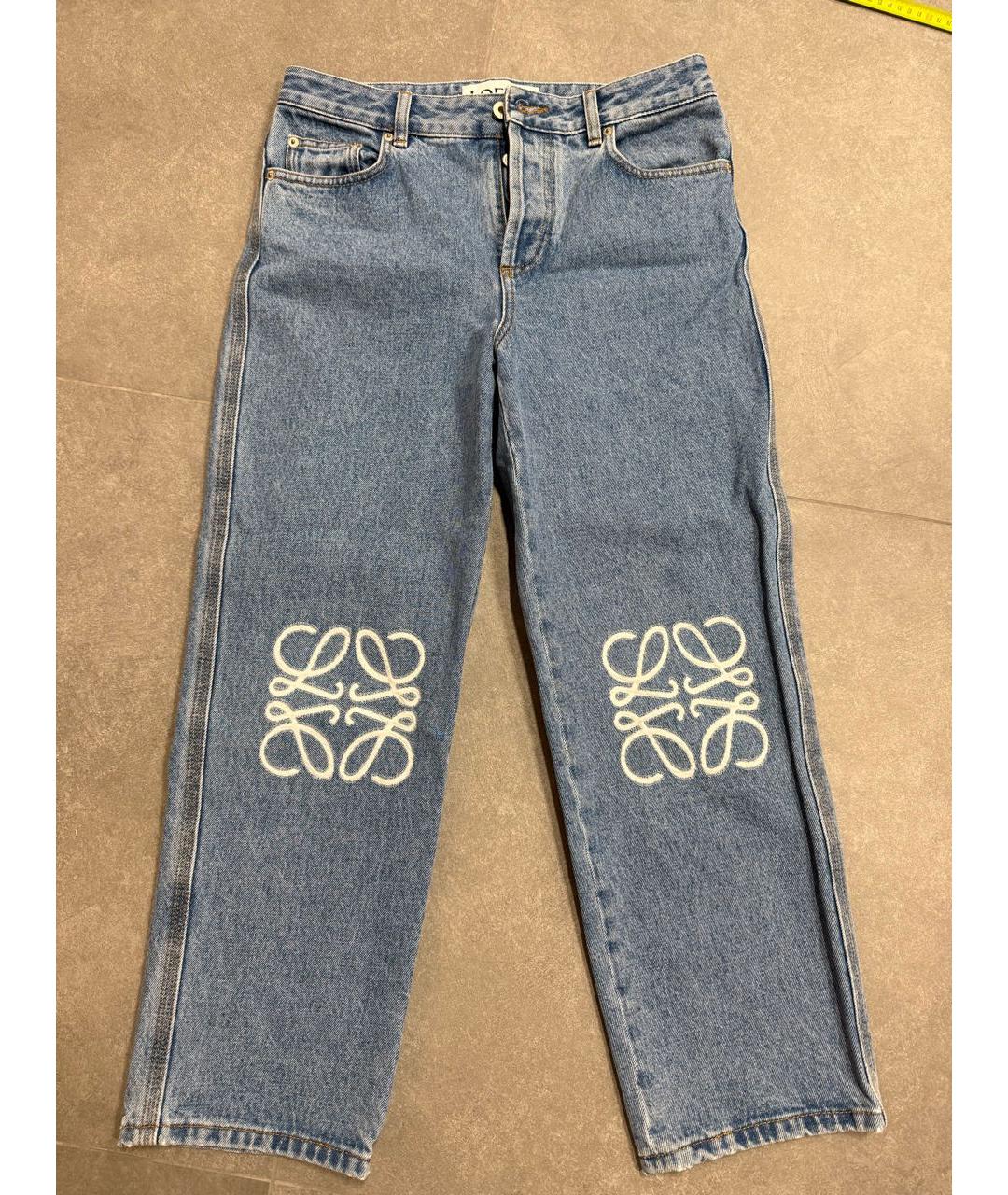 LOEWE Синие хлопковые прямые джинсы, фото 6