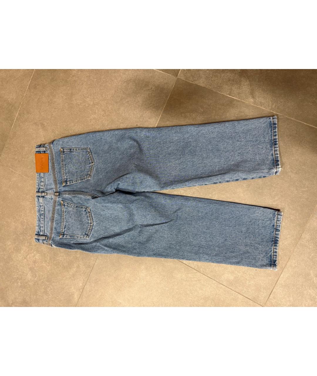 LOEWE Синие хлопковые прямые джинсы, фото 2