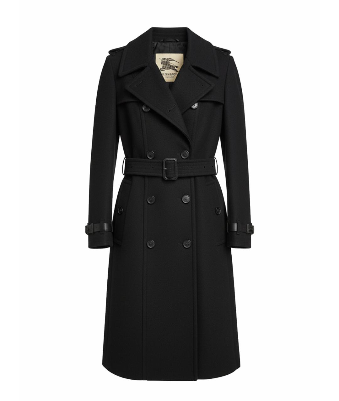 BURBERRY Черное пальто, фото 1
