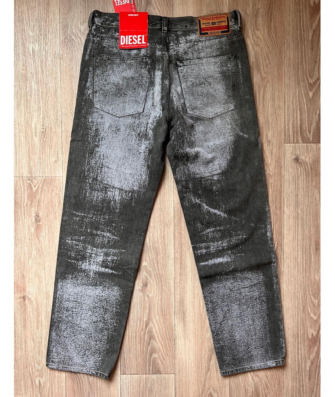 DIESEL Антрацитовые прямые джинсы, фото 2