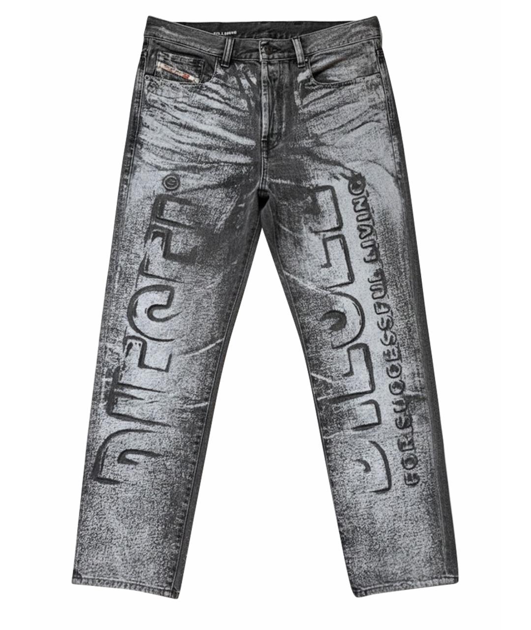 DIESEL Антрацитовые прямые джинсы, фото 1