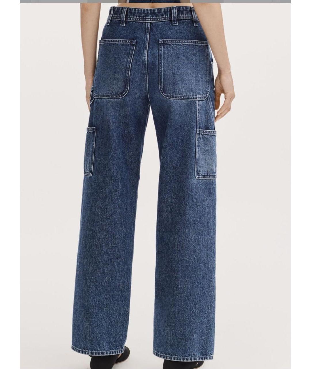 CHANEL Синие хлопковые прямые джинсы, фото 2