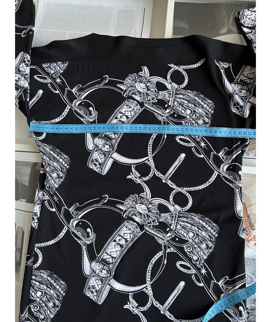 HERMES Черная шелковая блузы, фото 8