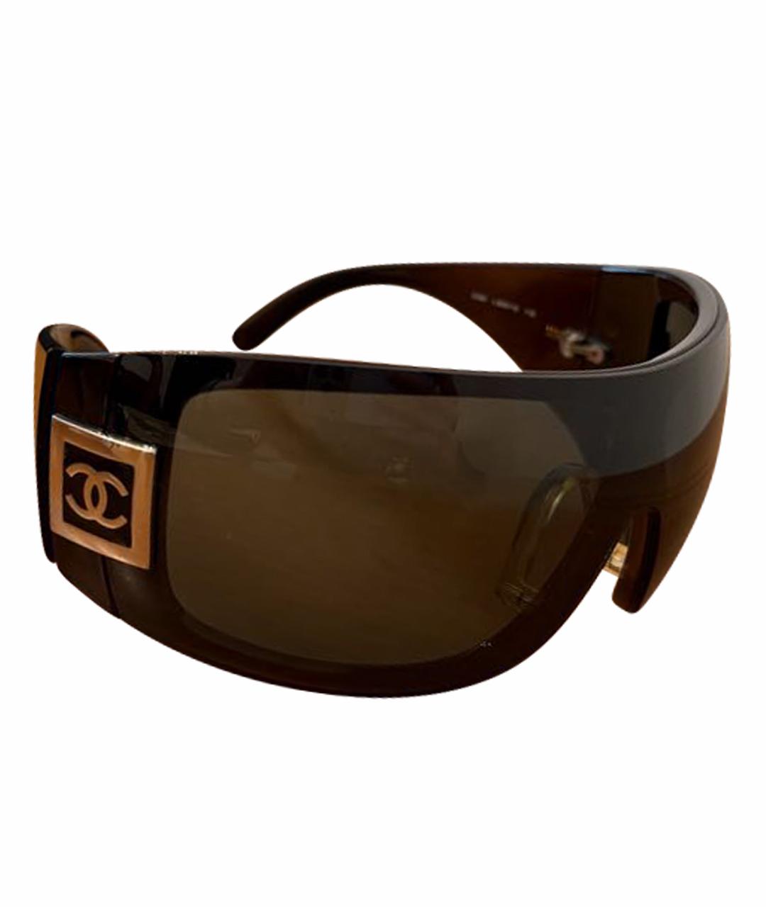 CHANEL Черные пластиковые солнцезащитные очки, фото 1