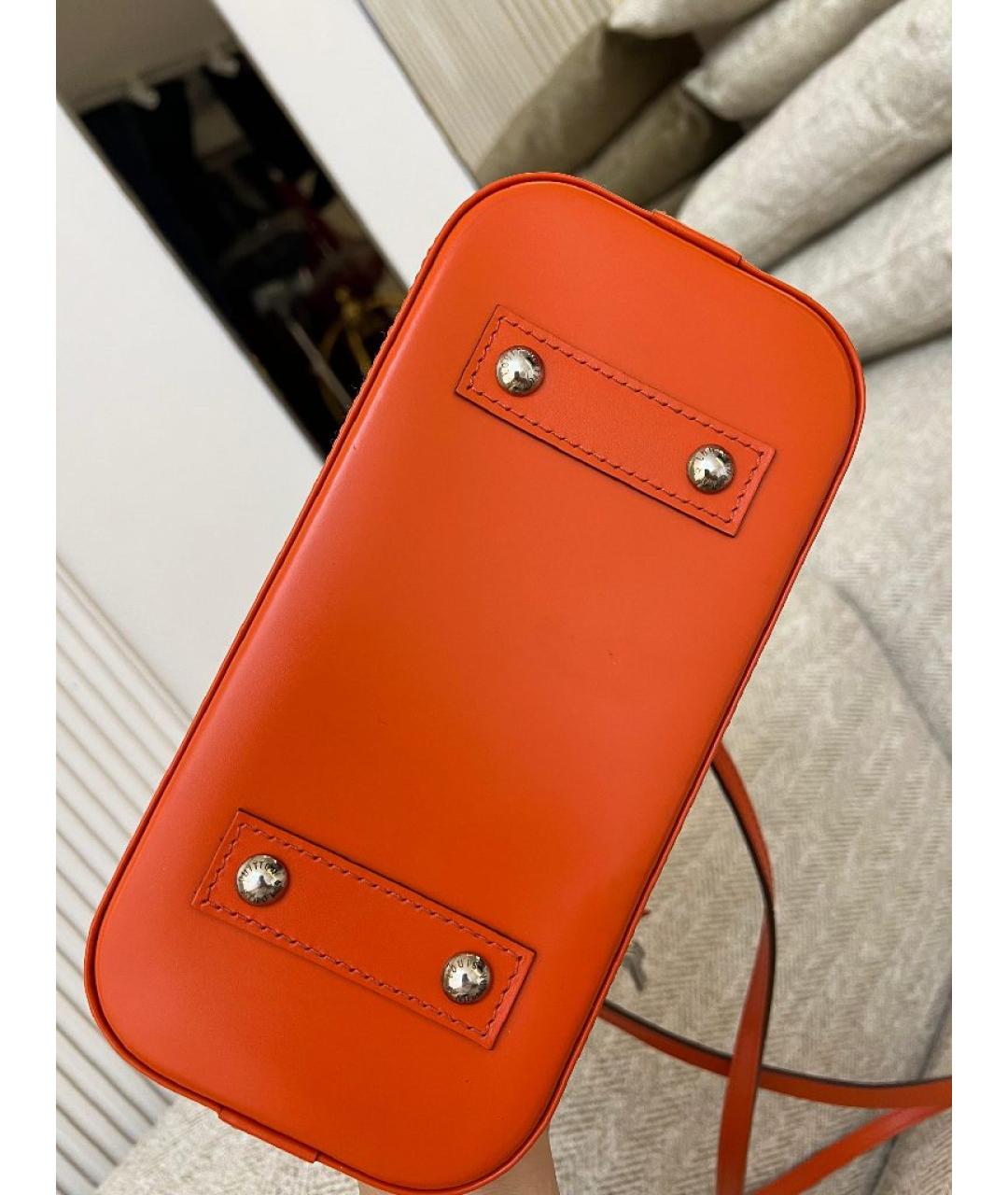 LOUIS VUITTON Оранжевая кожаная сумка через плечо, фото 5
