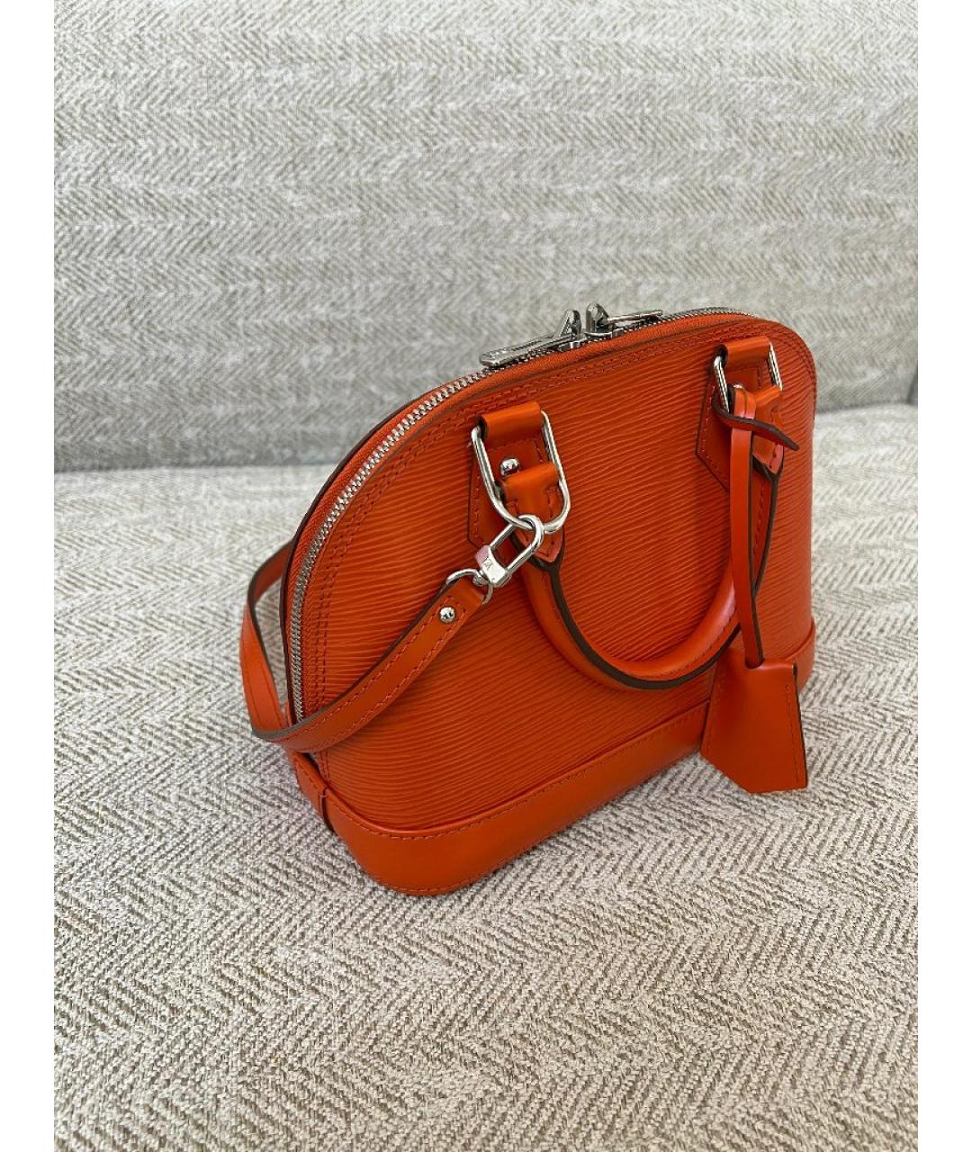 LOUIS VUITTON Оранжевая кожаная сумка через плечо, фото 2