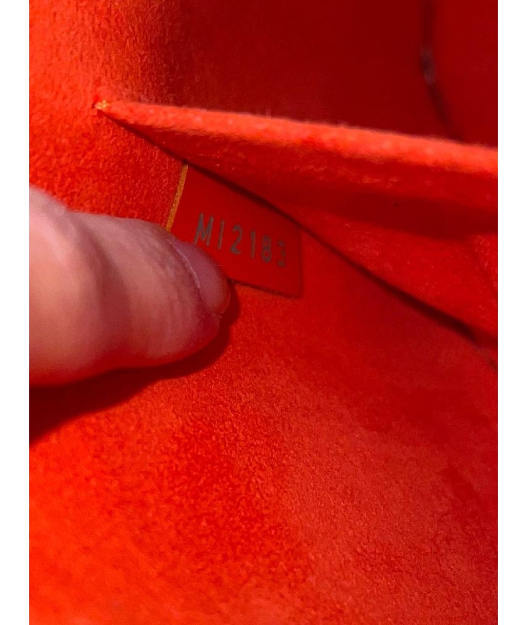 LOUIS VUITTON Оранжевая кожаная сумка через плечо, фото 6