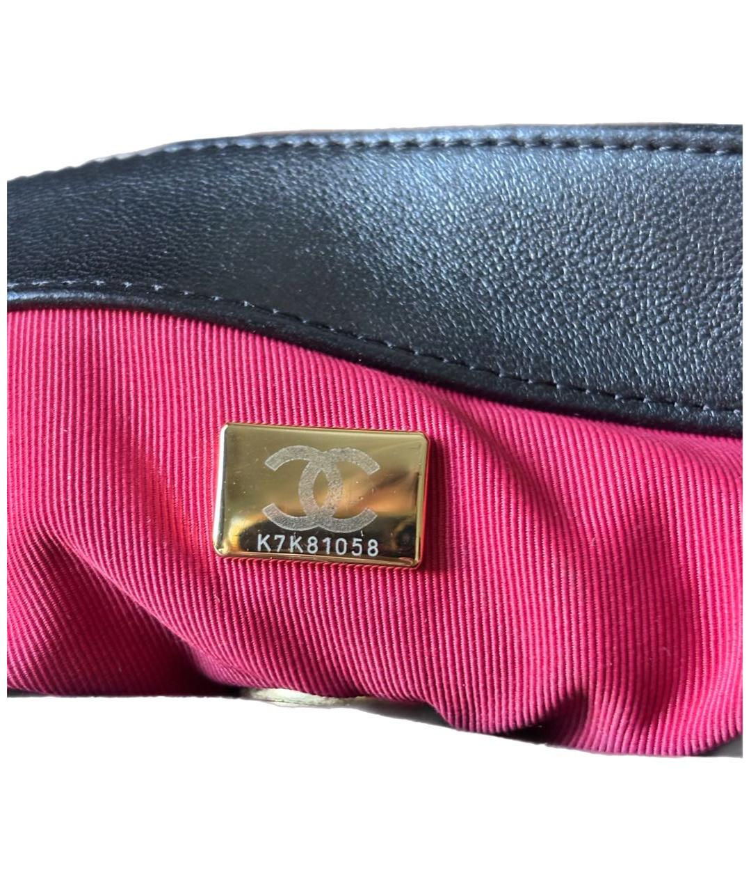 CHANEL Черная кожаная сумка через плечо, фото 5