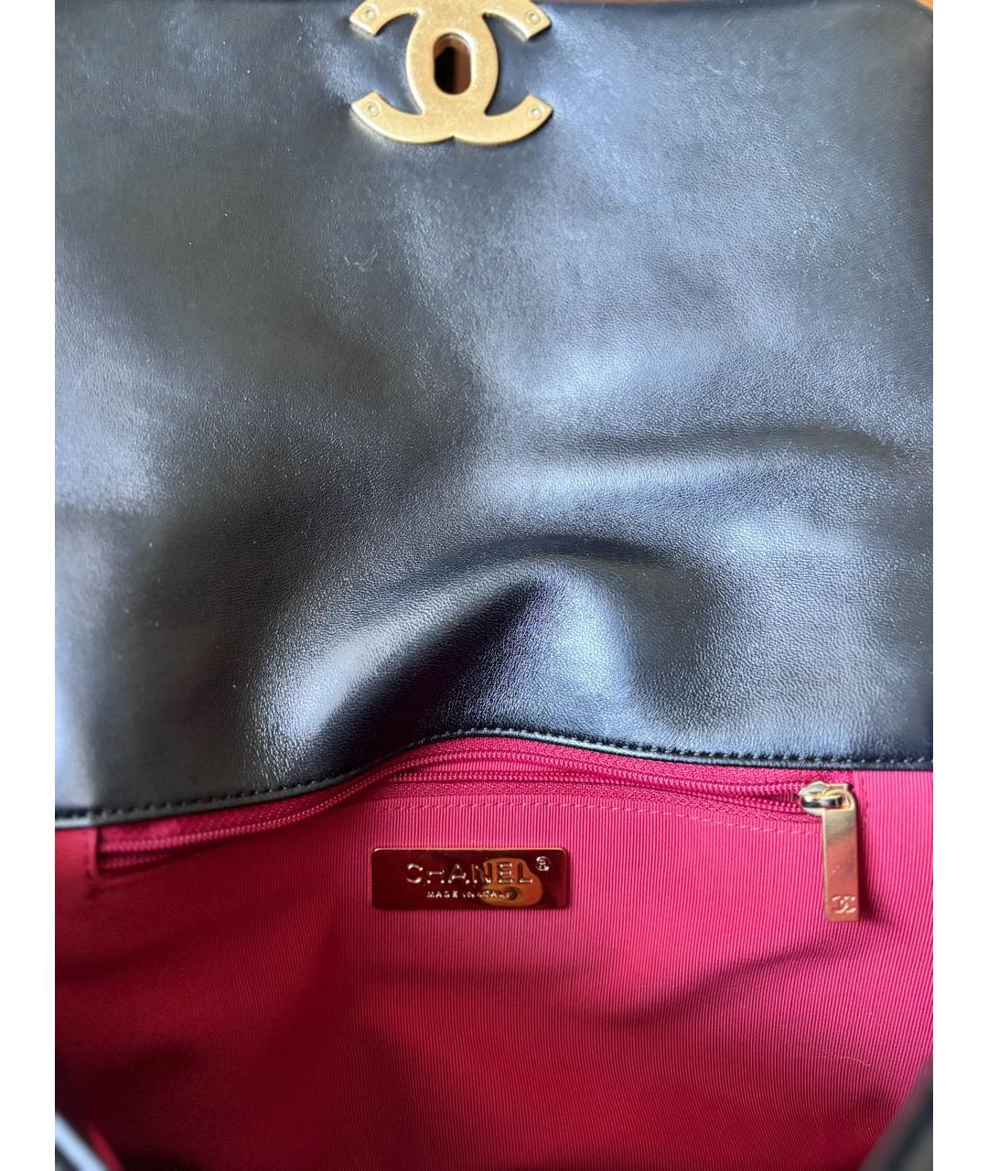CHANEL Черная кожаная сумка через плечо, фото 4