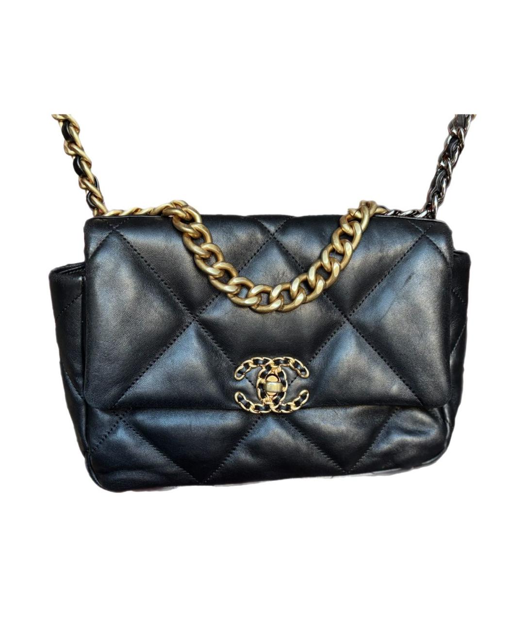 CHANEL Черная кожаная сумка через плечо, фото 2