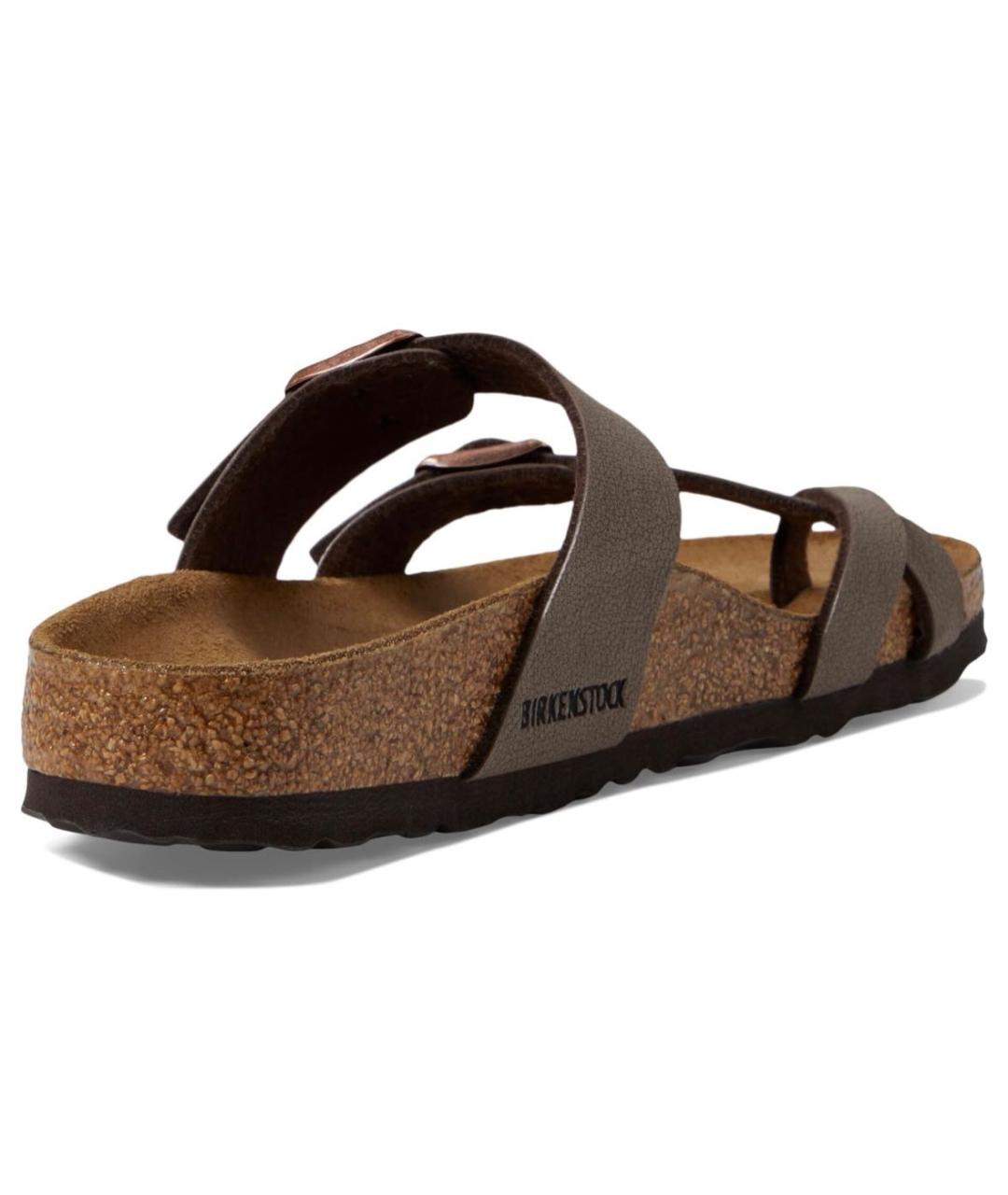 BIRKENSTOCK Коричневые кожаные сандалии, фото 5