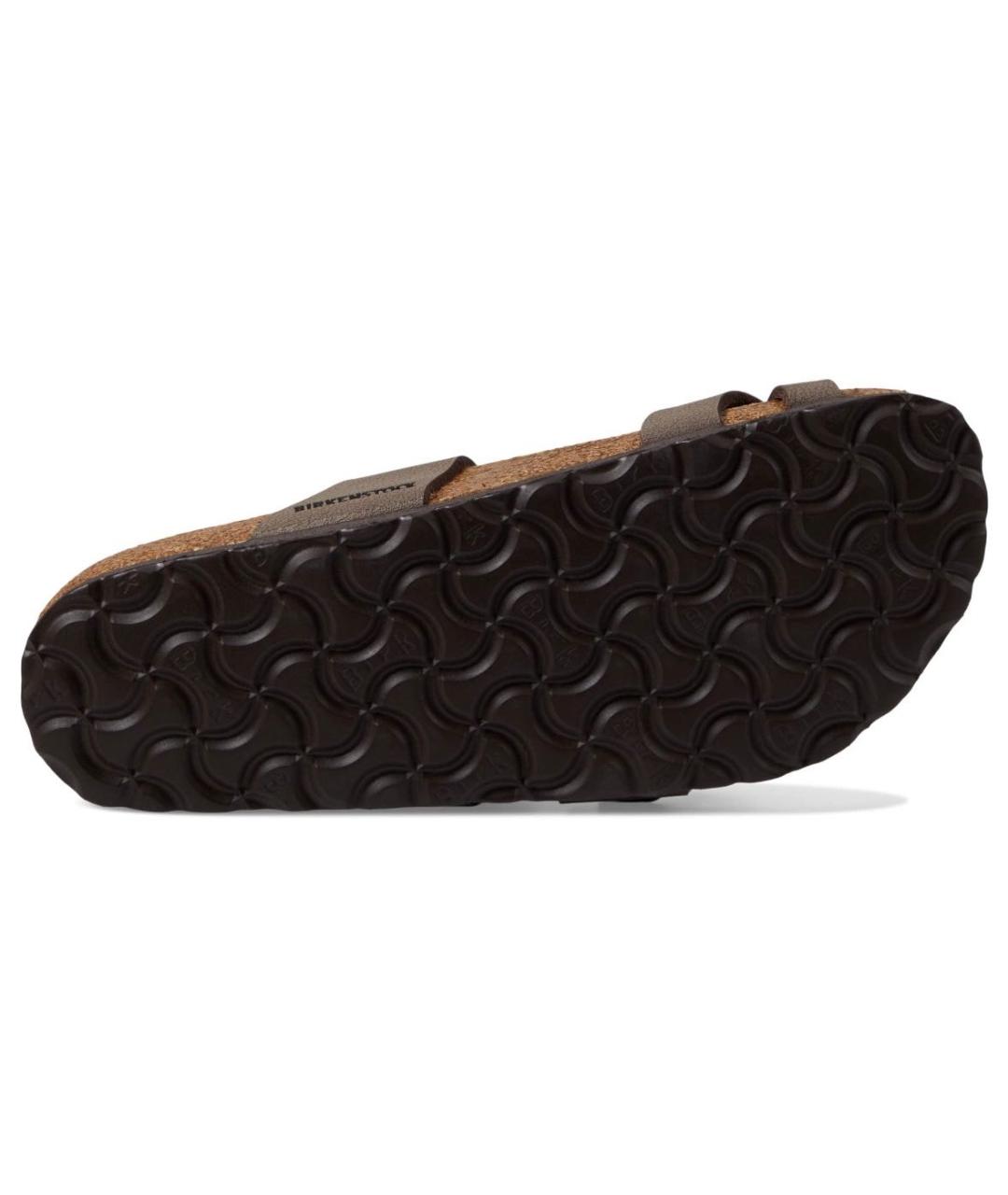 BIRKENSTOCK Коричневые кожаные сандалии, фото 6