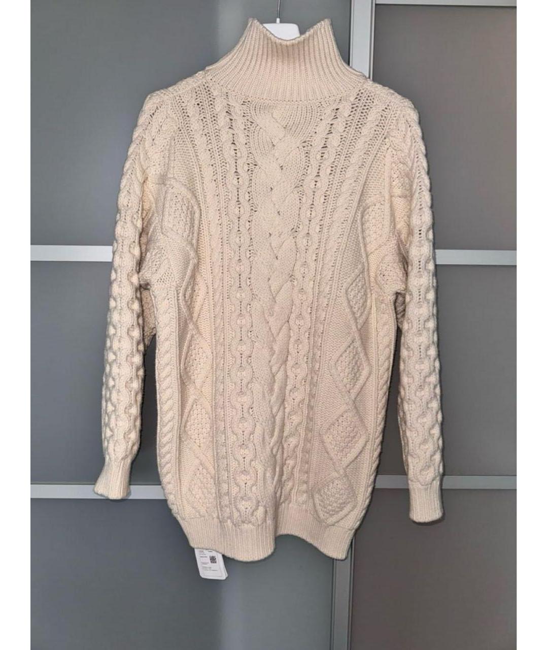 CELINE Белый кашемировый джемпер / свитер, фото 2