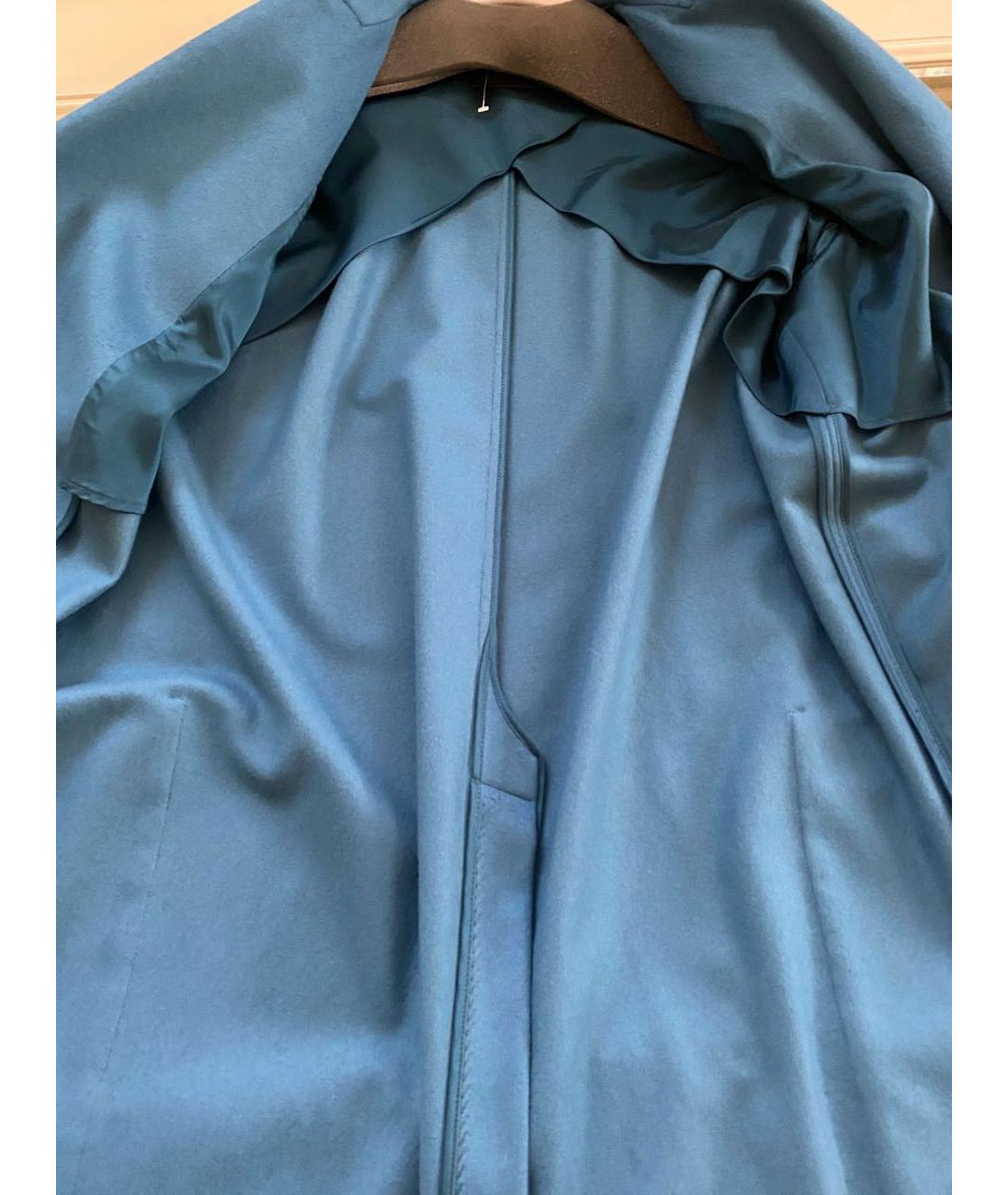 ERIKA CAVALLINI Бирюзовое шерстяное пальто, фото 6