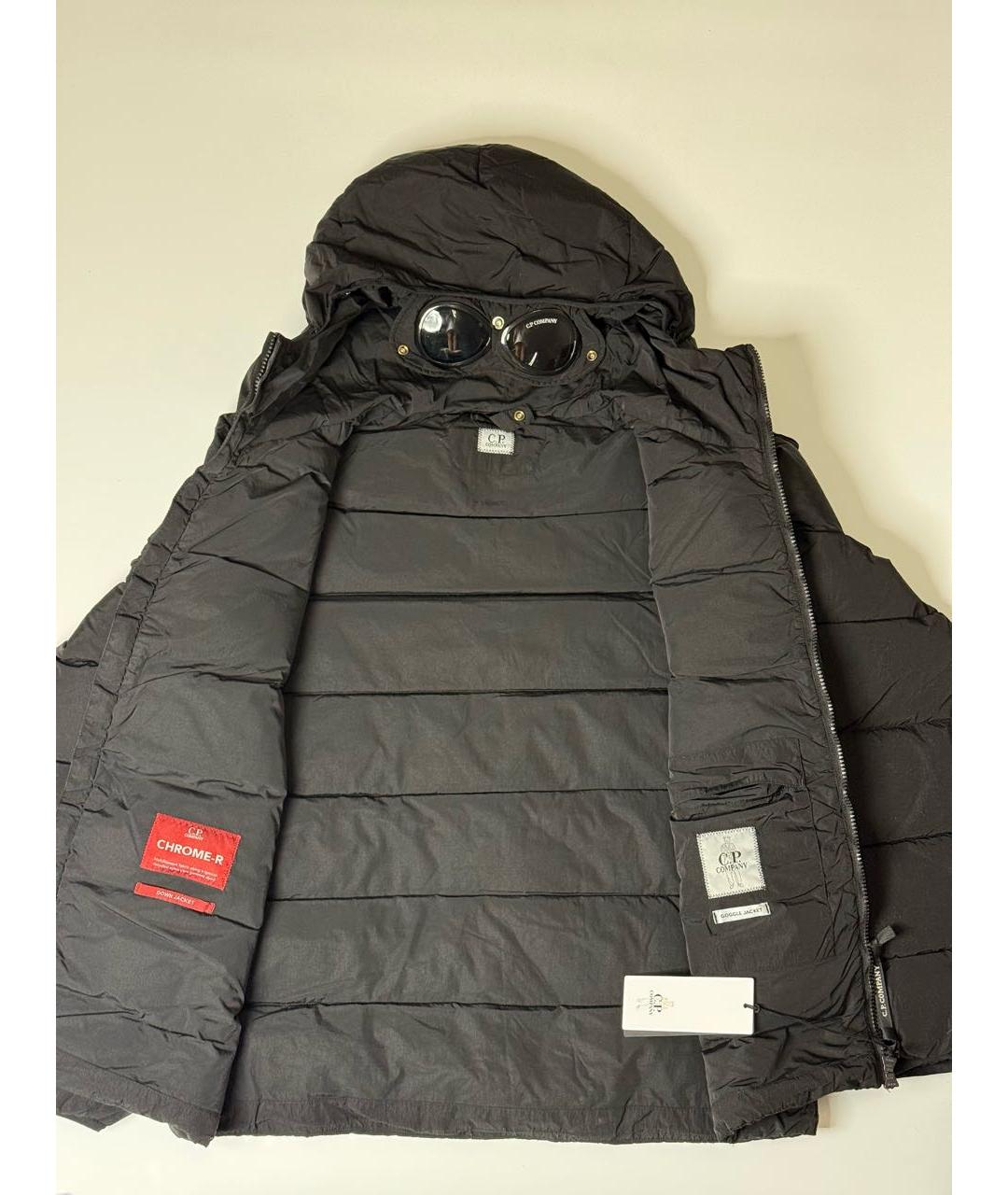 CP COMPANY Черный полиамидовый пуховик, фото 3