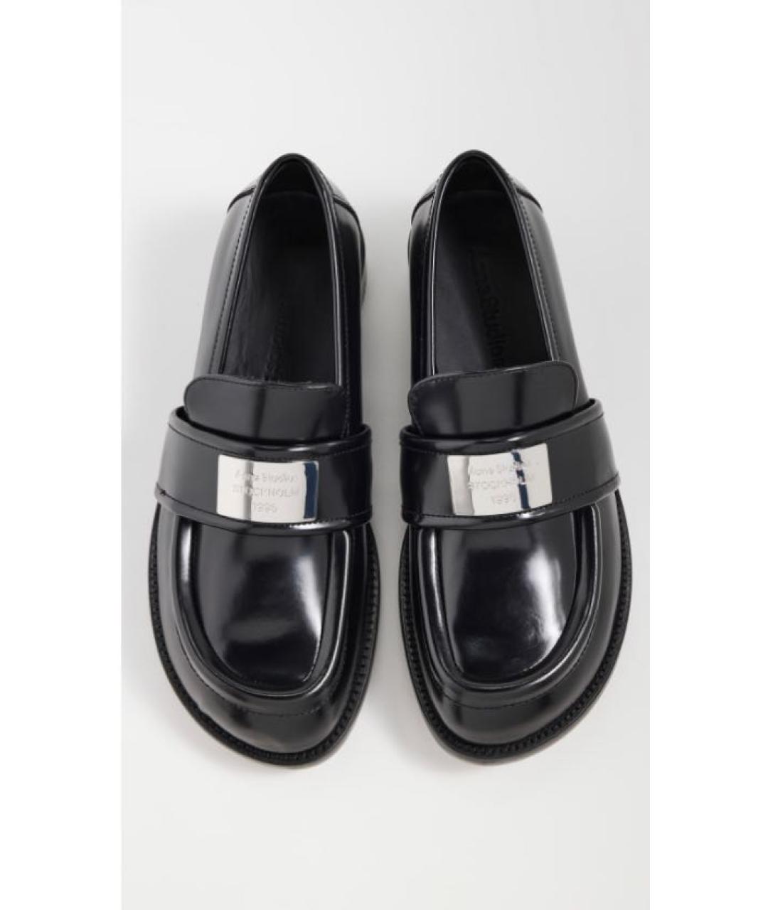 ACNE STUDIOS Черные лоферы из лакированной кожи, фото 8