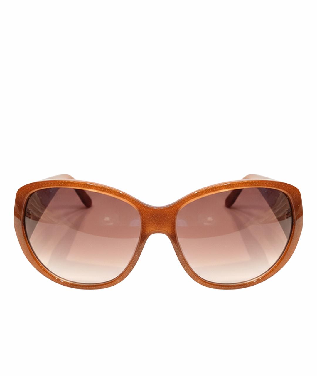 CARTIER Коричневые пластиковые солнцезащитные очки, фото 1