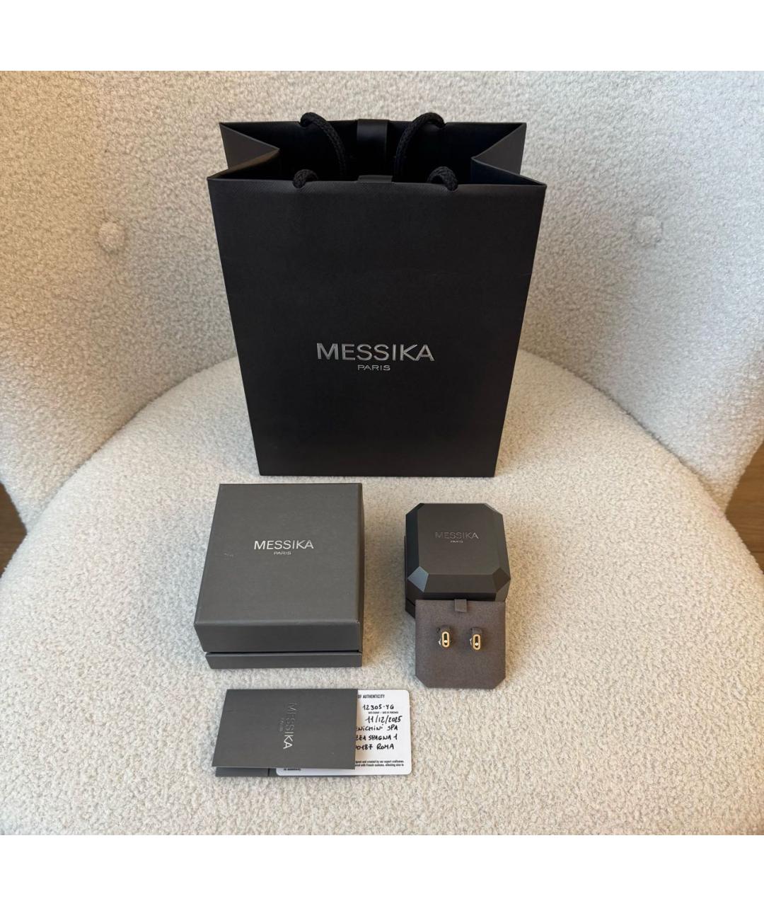 MESSIKA Золотые серьги из желтого золота, фото 5