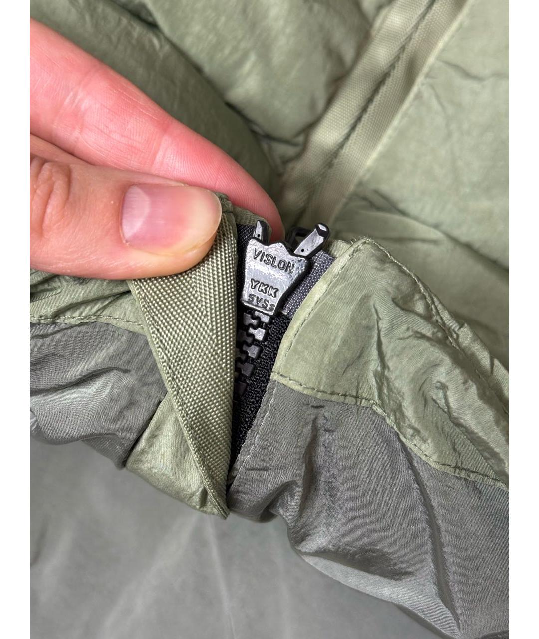 CP COMPANY Зеленый полиамидовый пуховик, фото 6