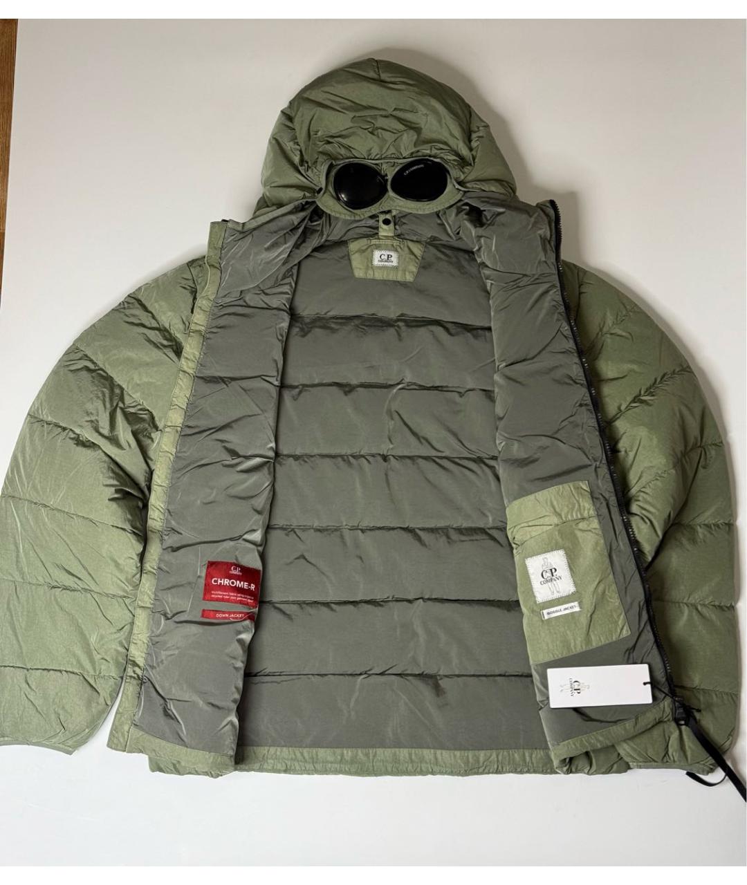 CP COMPANY Зеленый полиамидовый пуховик, фото 2