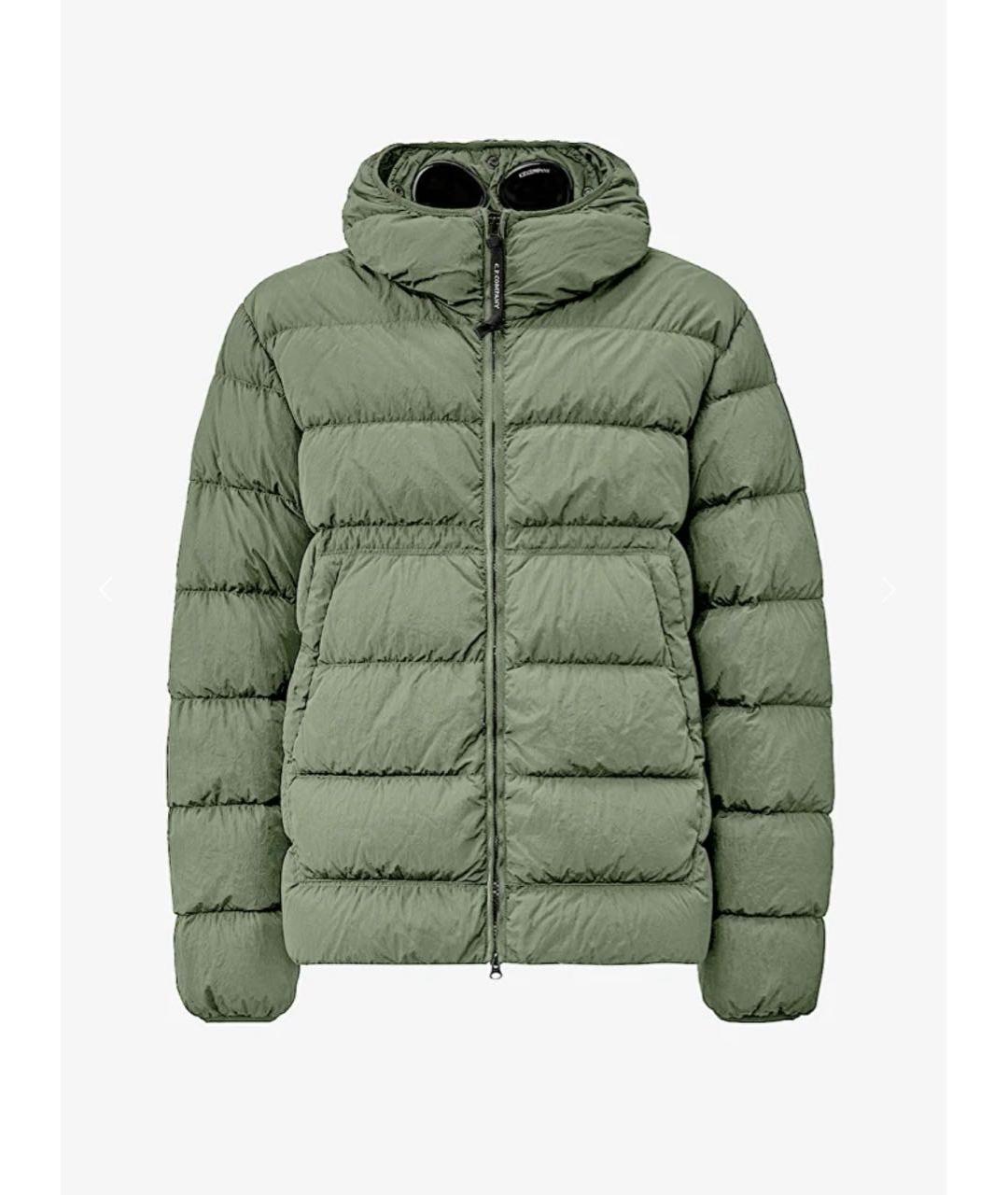 CP COMPANY Зеленый полиамидовый пуховик, фото 8
