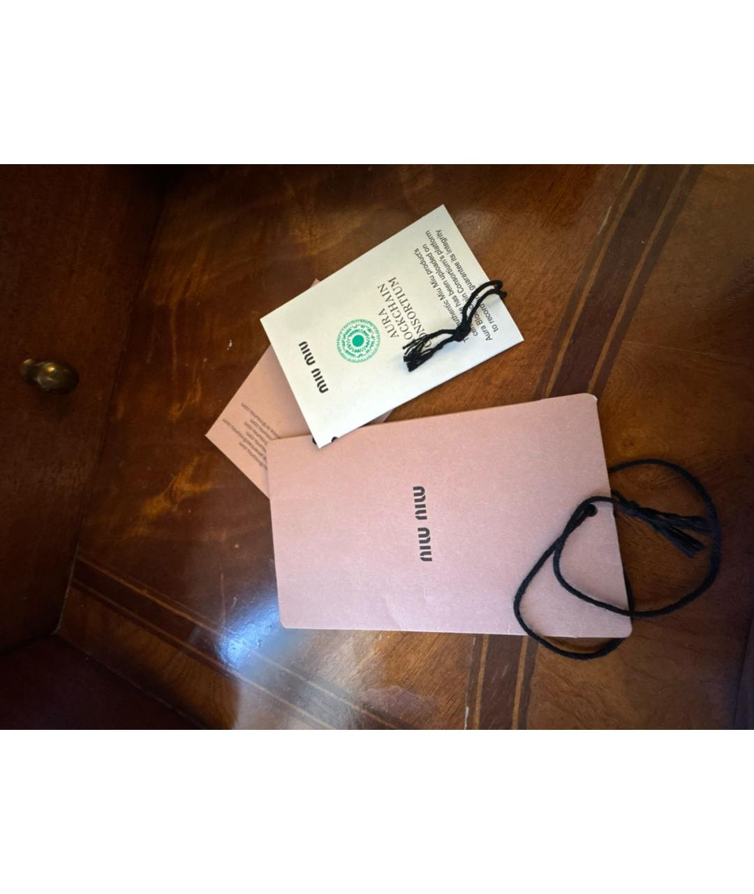 MIU MIU Темно-синяя полиэстеровая куртка, фото 6