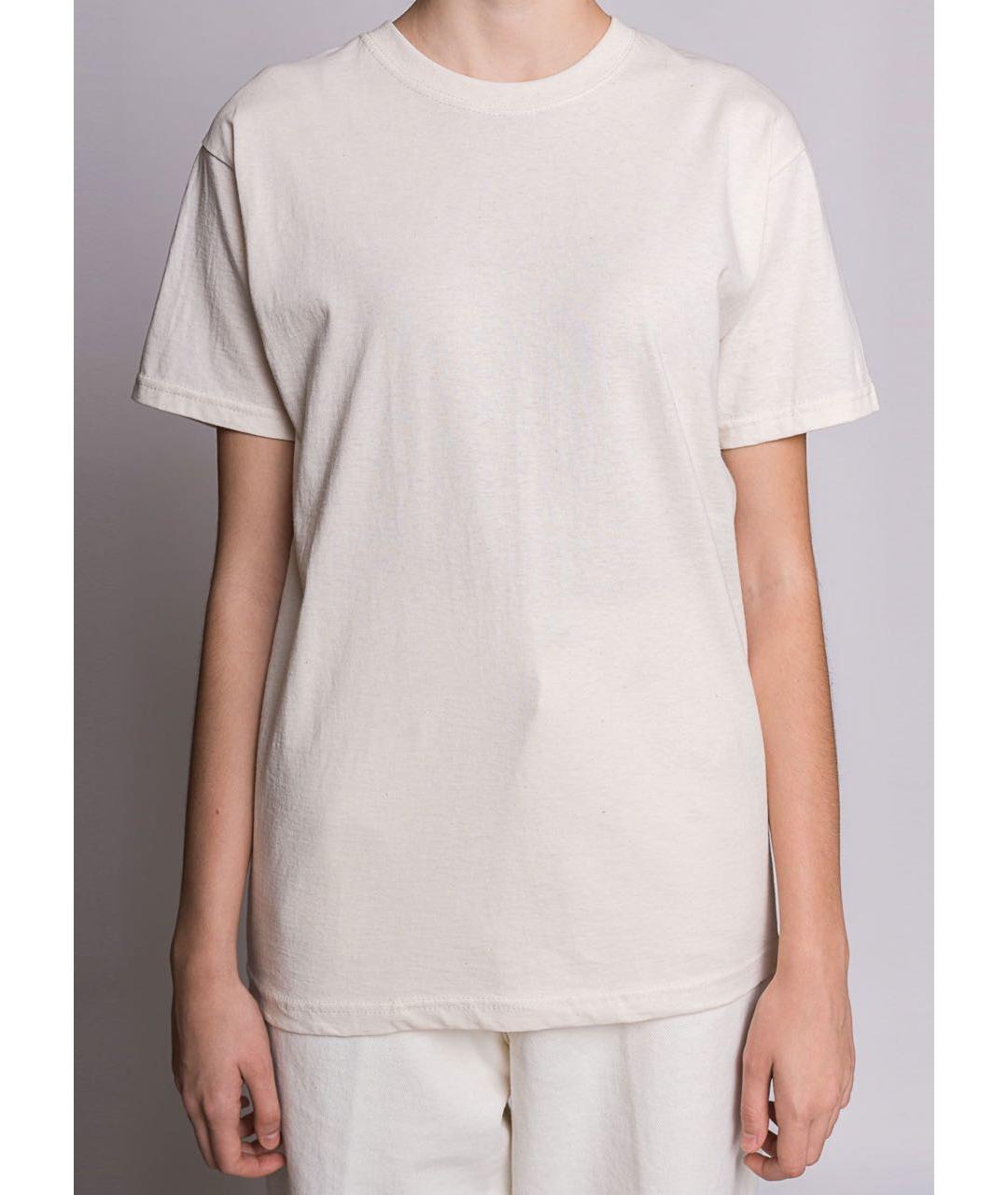 ERIKA CAVALLINI Бежевая хлопковая футболка, фото 4