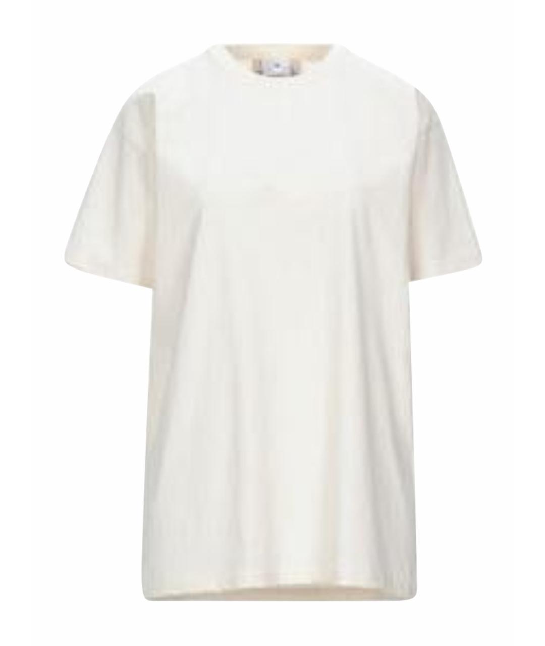 ERIKA CAVALLINI Бежевая хлопковая футболка, фото 9