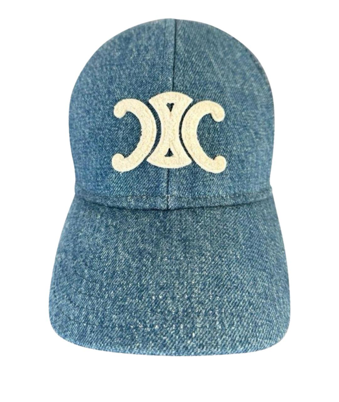 CELINE Синяя хлопковая кепка, фото 1