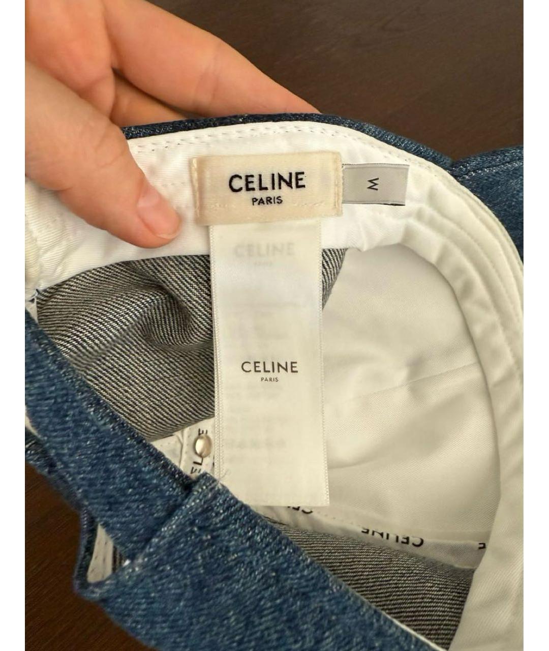 CELINE Синяя хлопковая кепка, фото 6