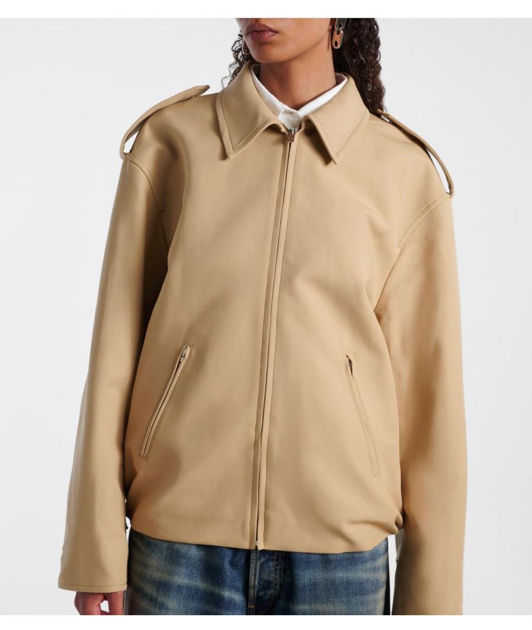 ACNE STUDIOS Бежевая хлопковая куртка, фото 4