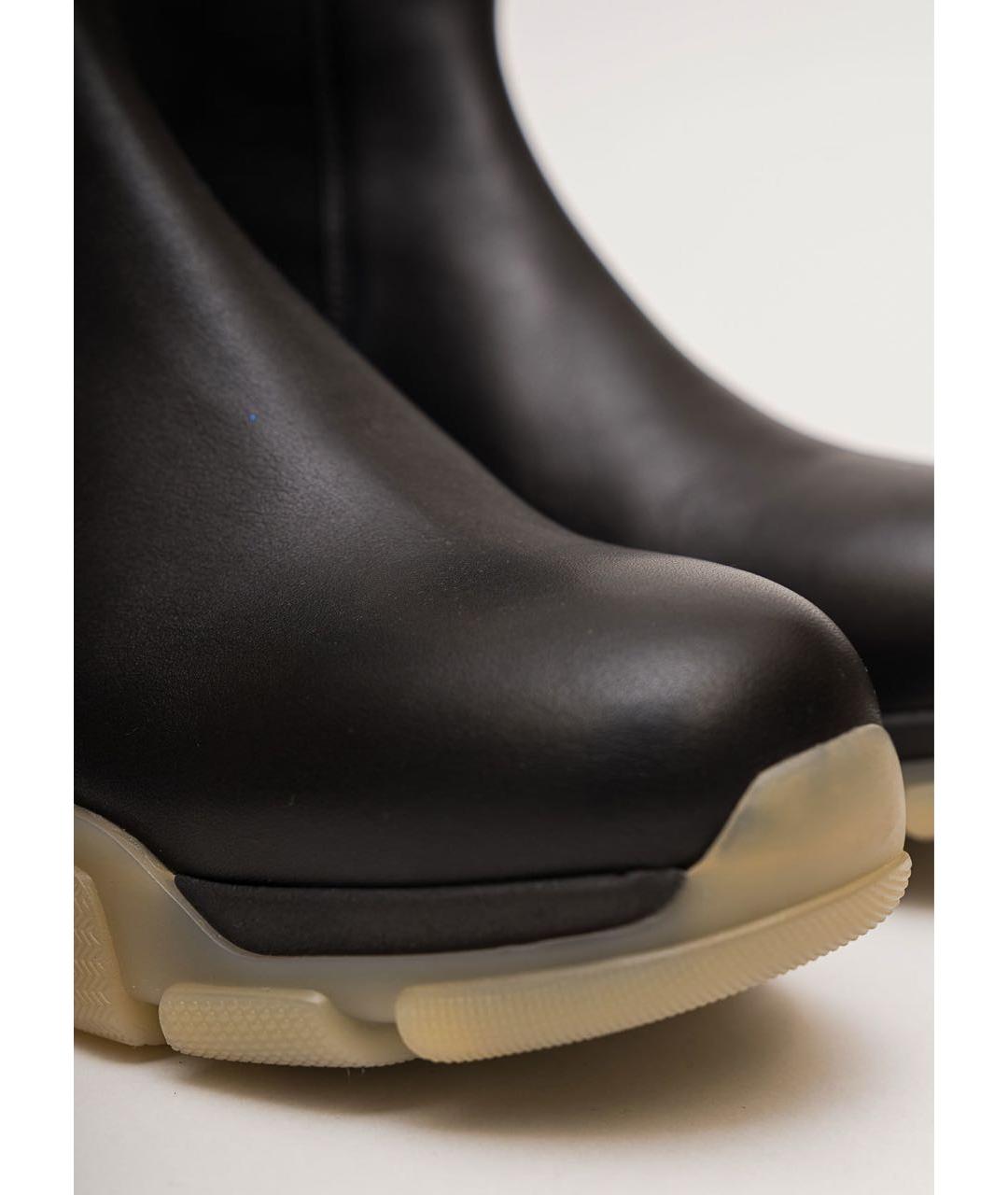 ERIKA CAVALLINI Черные кожаные полусапоги, фото 5