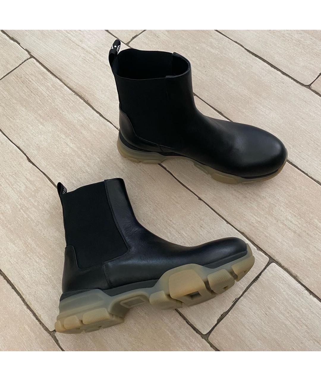 ERIKA CAVALLINI Черные кожаные полусапоги, фото 6