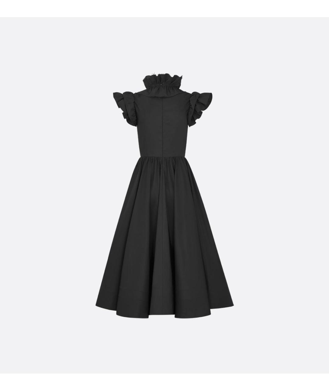 CHRISTIAN DIOR Черное шелковое повседневное платье, фото 2