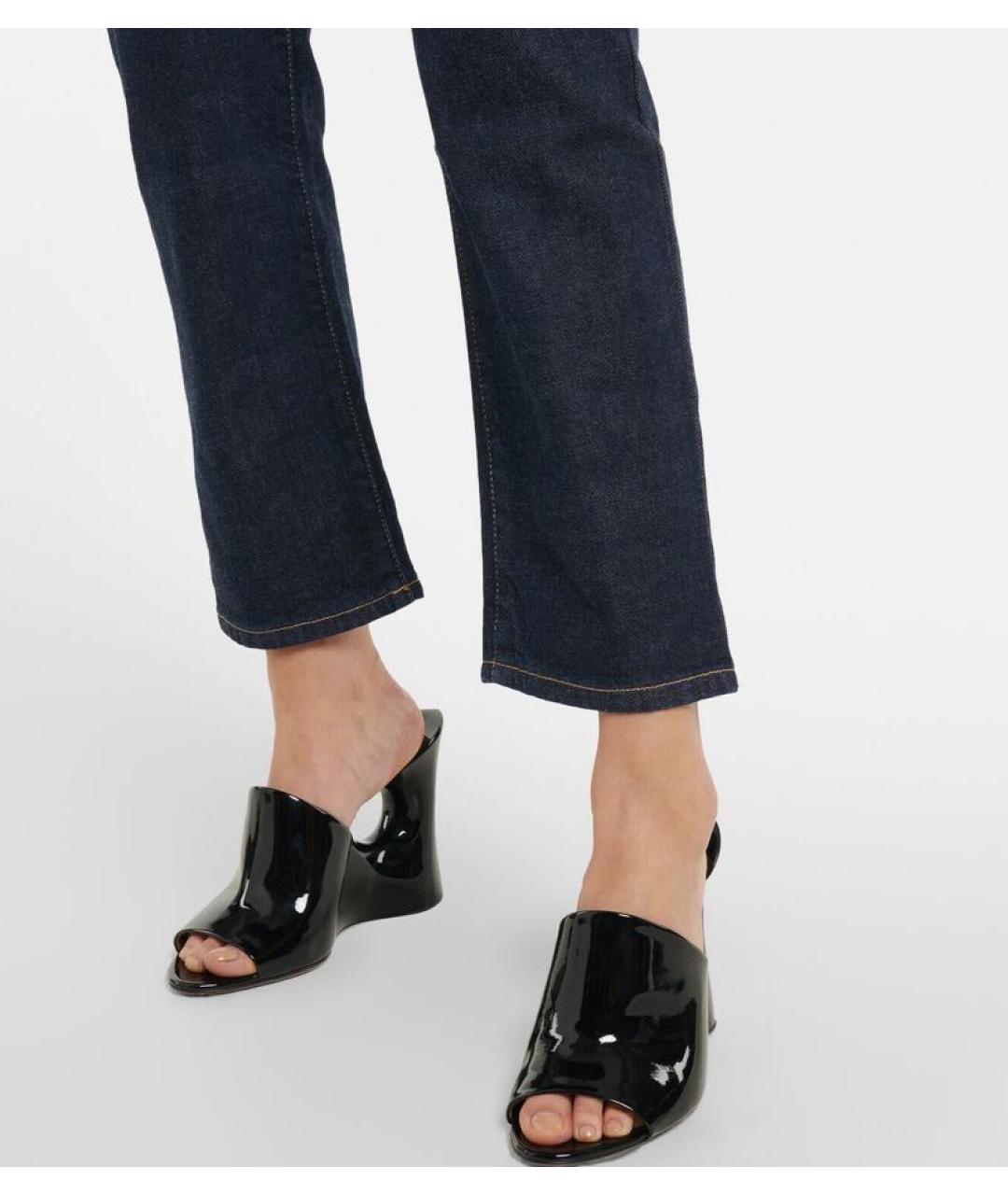 ALAIA Темно-синие хлопковые джинсы слим, фото 6