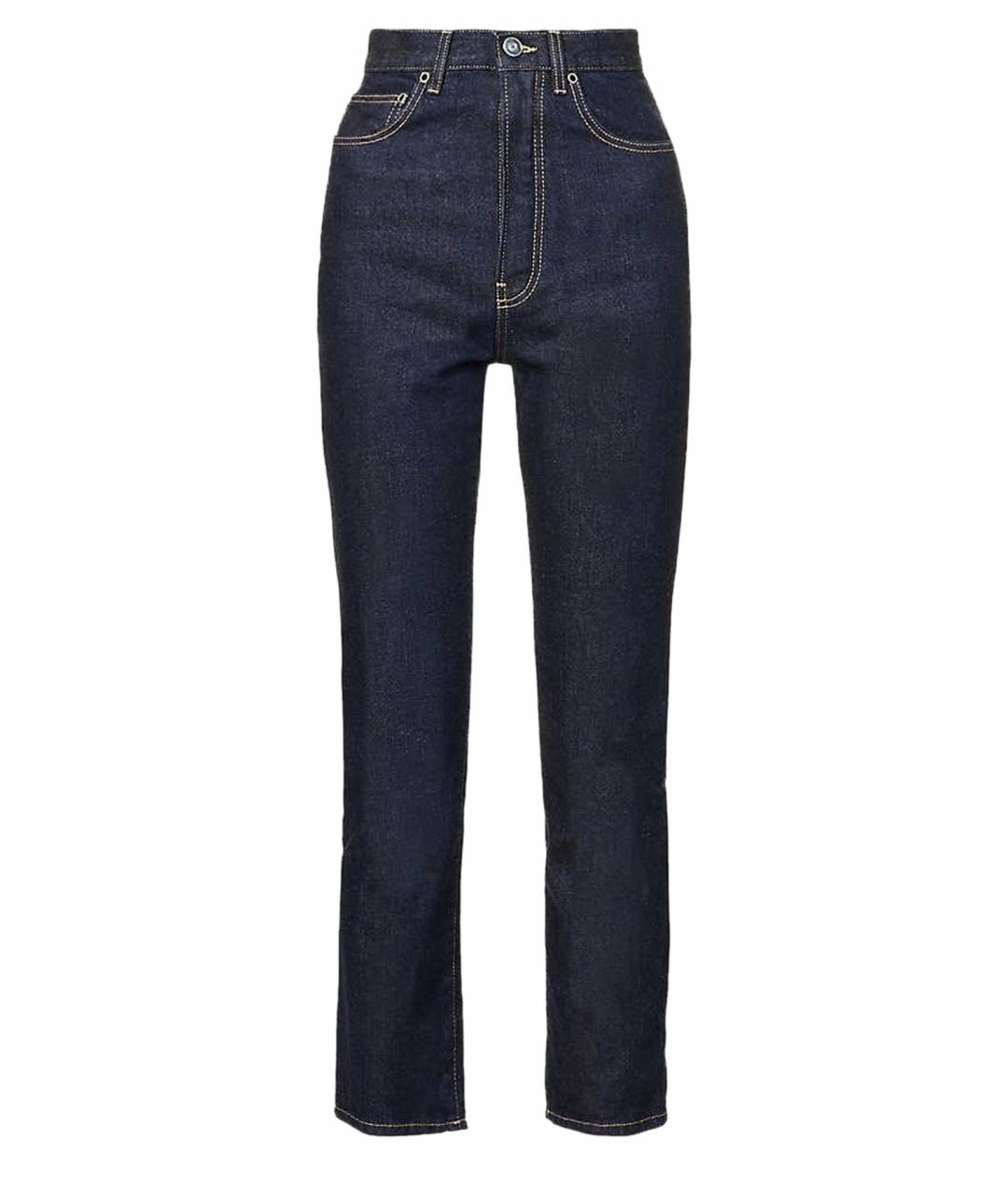 ALAIA Темно-синие хлопковые джинсы слим, фото 1