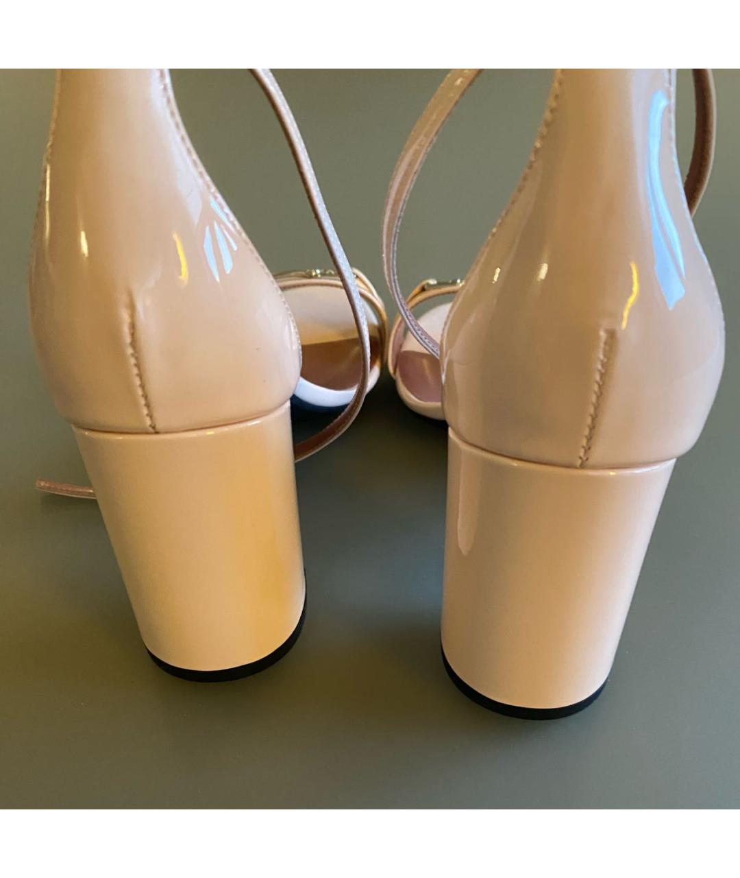 BALLY Розовые кожаные босоножки, фото 4