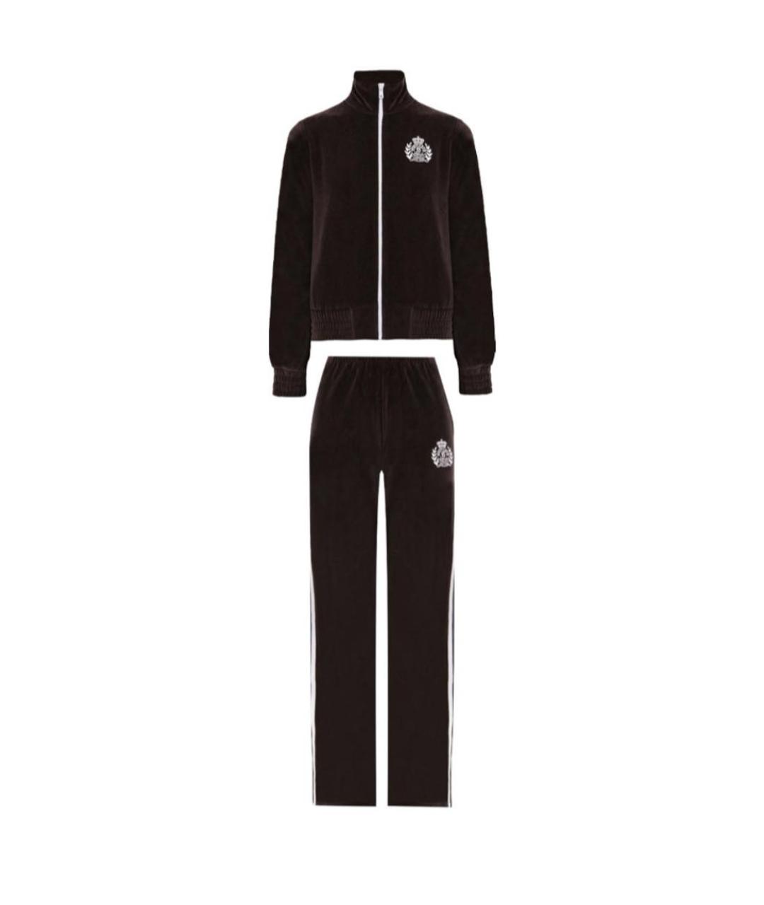 SPORTY AND RICH Коричневый хлопковый костюм с брюками, фото 8