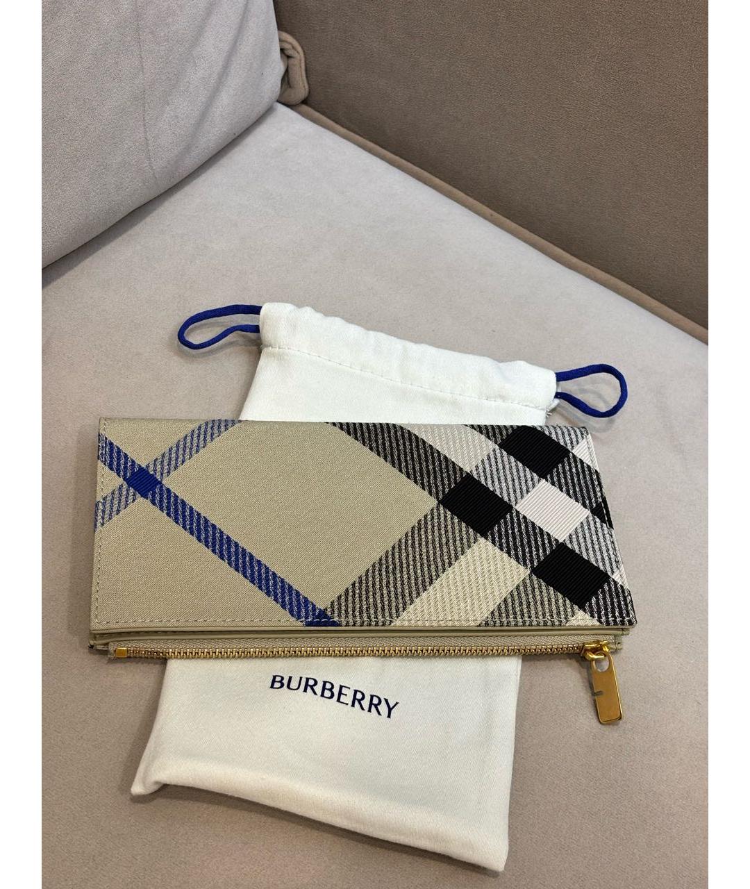 BURBERRY Бежевый кошелек, фото 6